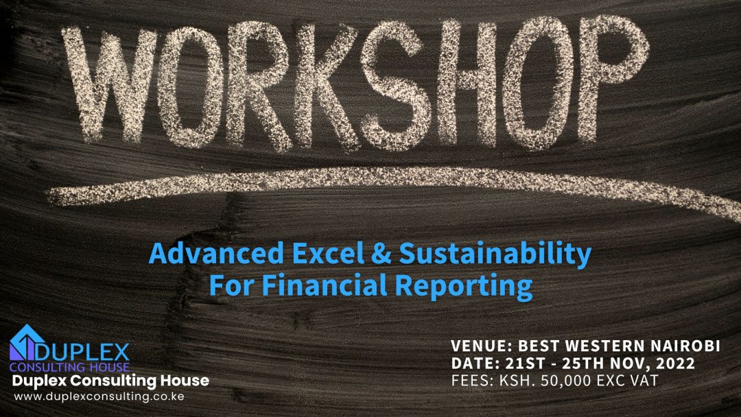 Advanced Excel & Sustainability For Financial Reporting