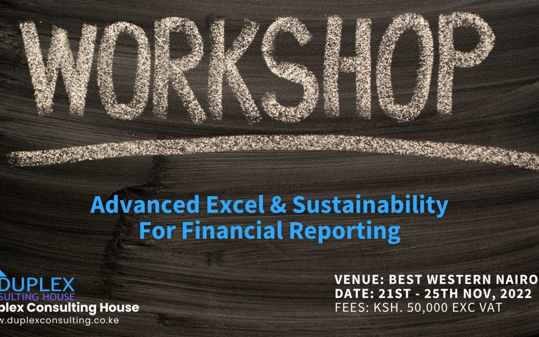 Advanced Excel & Sustainability For Financial Reporting