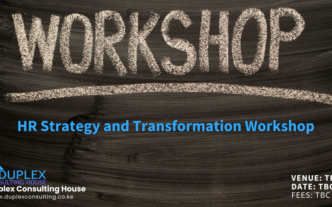 HR Strategy and Transformation Workshop